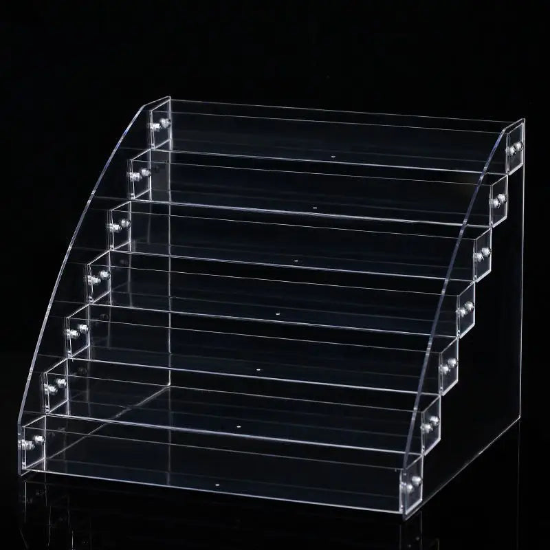 Acrylic Nail Polish Organizer – Clear Ladder Display Rack Stand