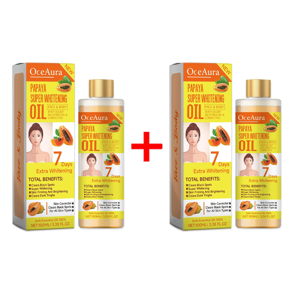 OceAura Papaya Body Oil – Brightening, Firming & Even Tone