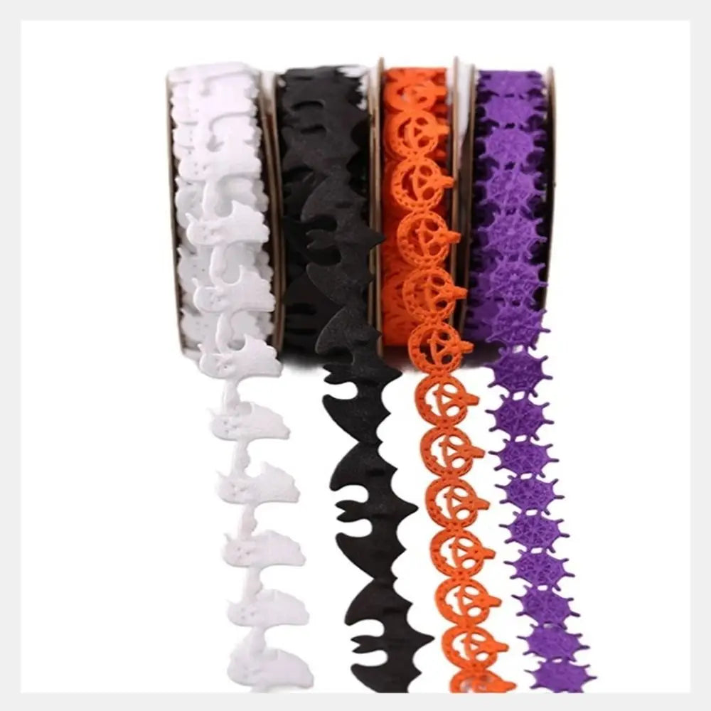 Embossed Design Halloween Ribbon 10m Length Handmade Pumpkin DIY
