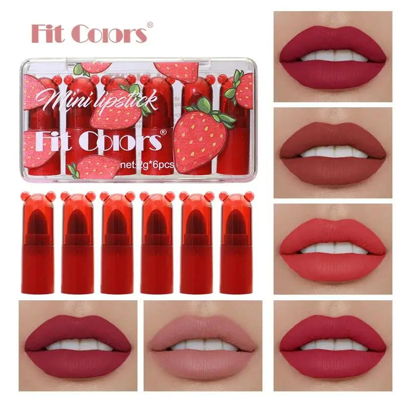 Fit Colors Mini 6-in-1 Blush & Lip Tint Makeup Set – 6 Shades