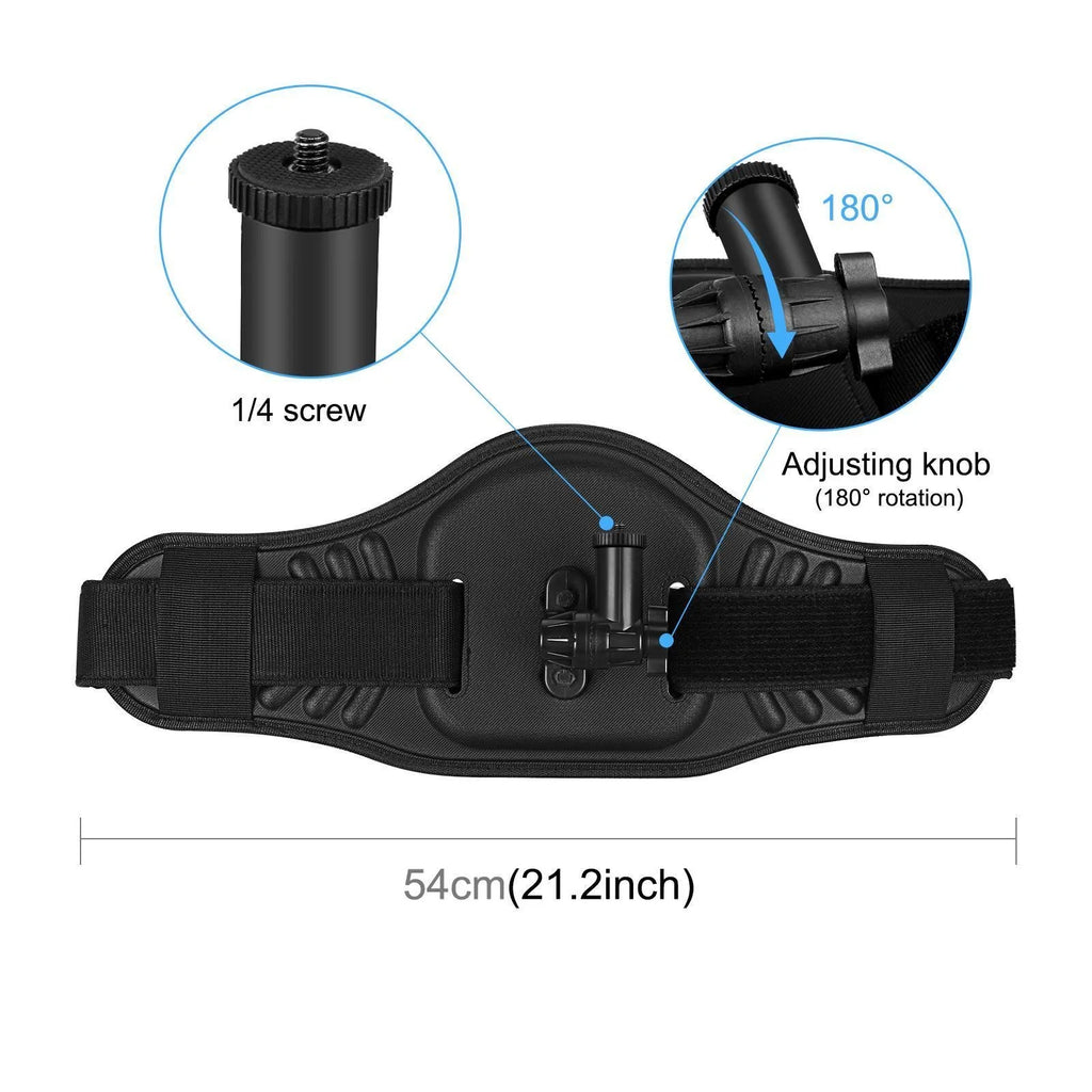 Waist Belt Mount Strap & Selfie Stick for GoPro Insta360 DJI