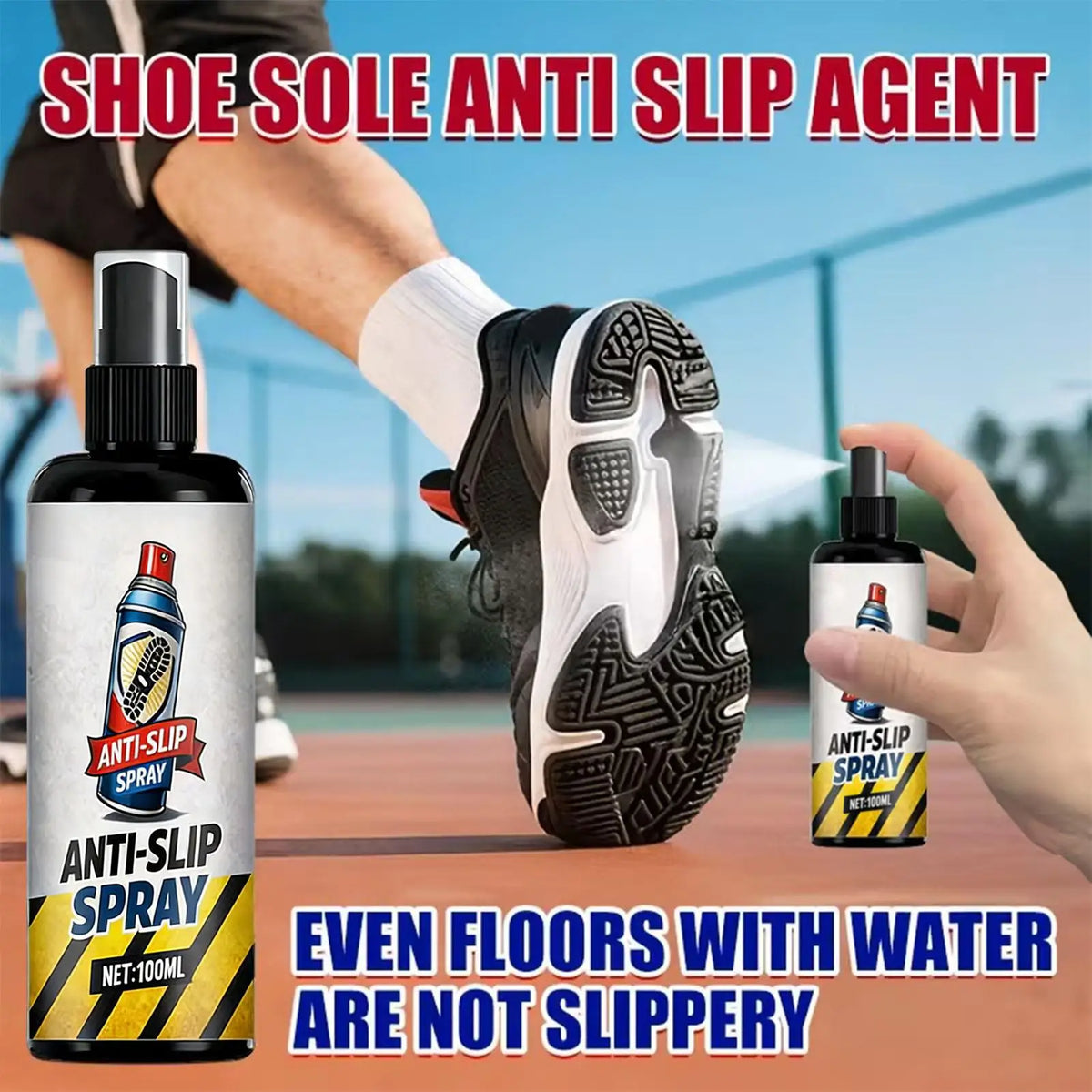 Basketball Shoe Grip Spray Footwear Traction Enhancer Non-slip