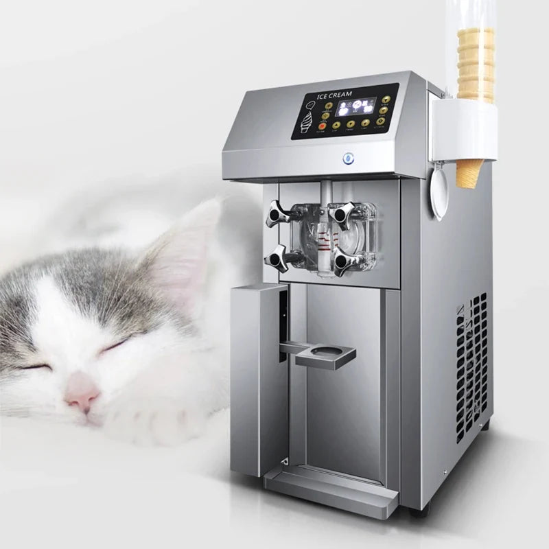 ZM-A122 Commercial Ice Cream Machine – 8.5L Single Head 1250W