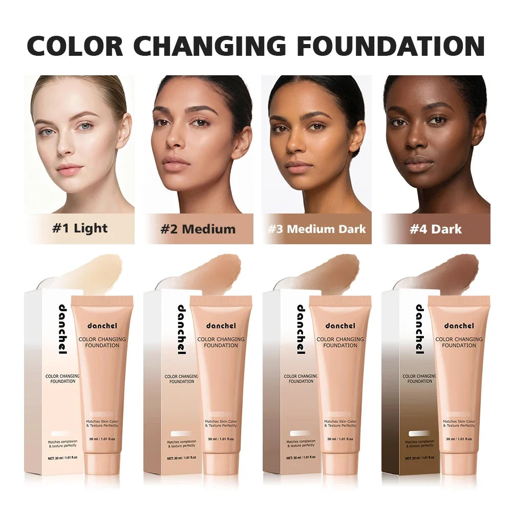 Color Changing Foundation – Adaptive Tone, Buildable & Dewy