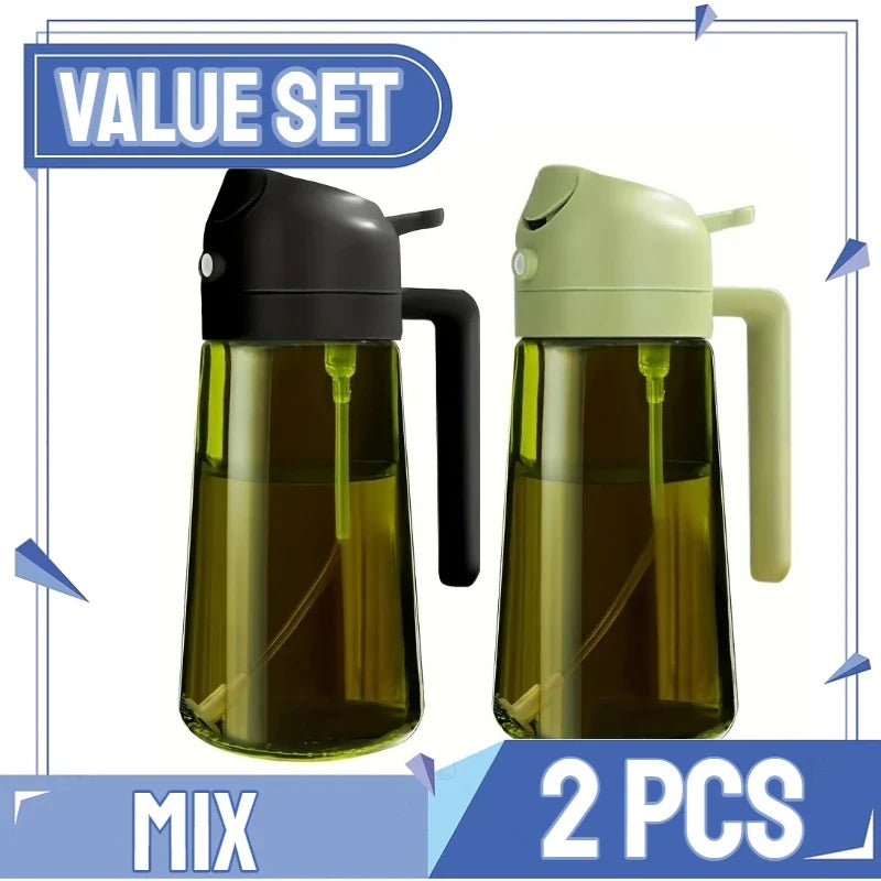 2-in-1 Oil Sprayer & Dispenser Bottle | Air Fryer & Cooking