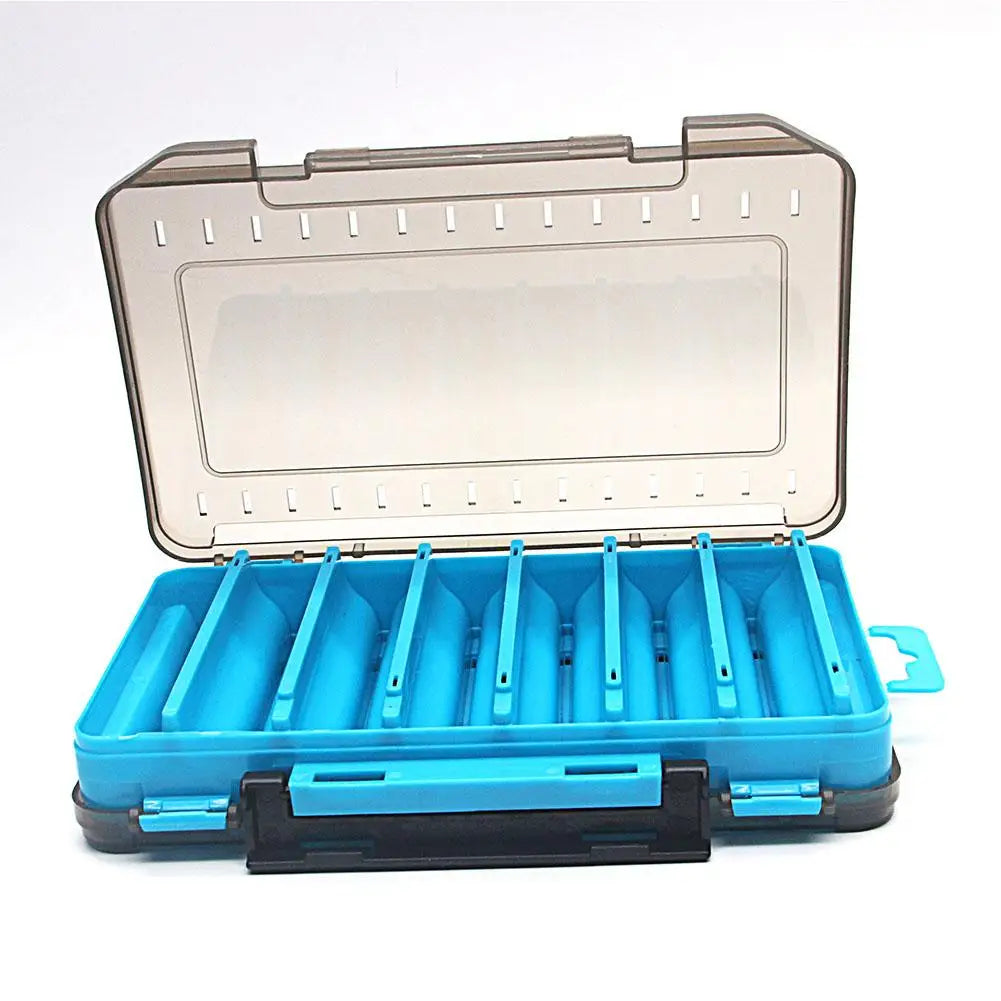 Double-Sided Fishing Tackle Box – Portable Bait Storage Case
