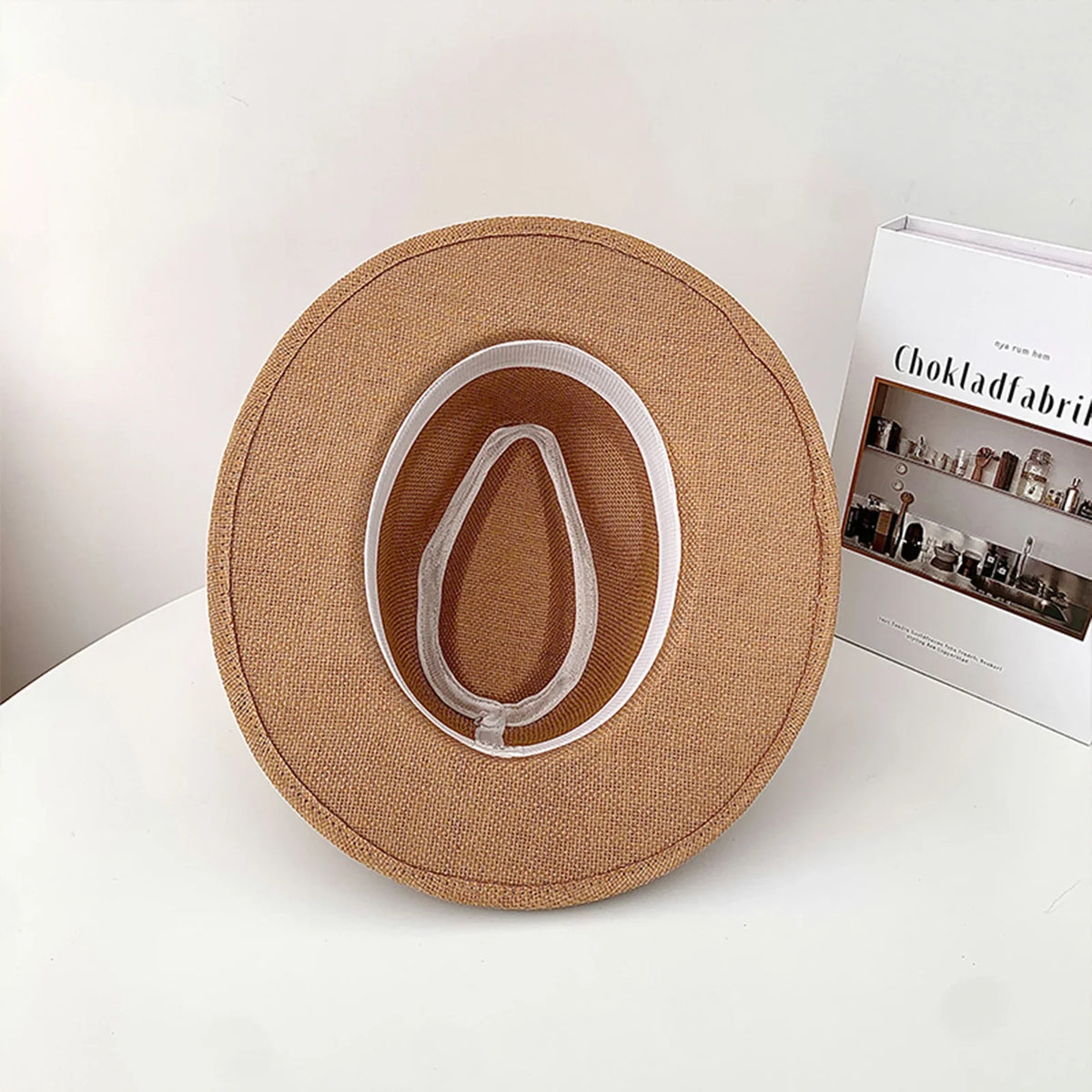 Unisex Wide Brim Paper Straw Panama Hat | Beach Sun Hat
