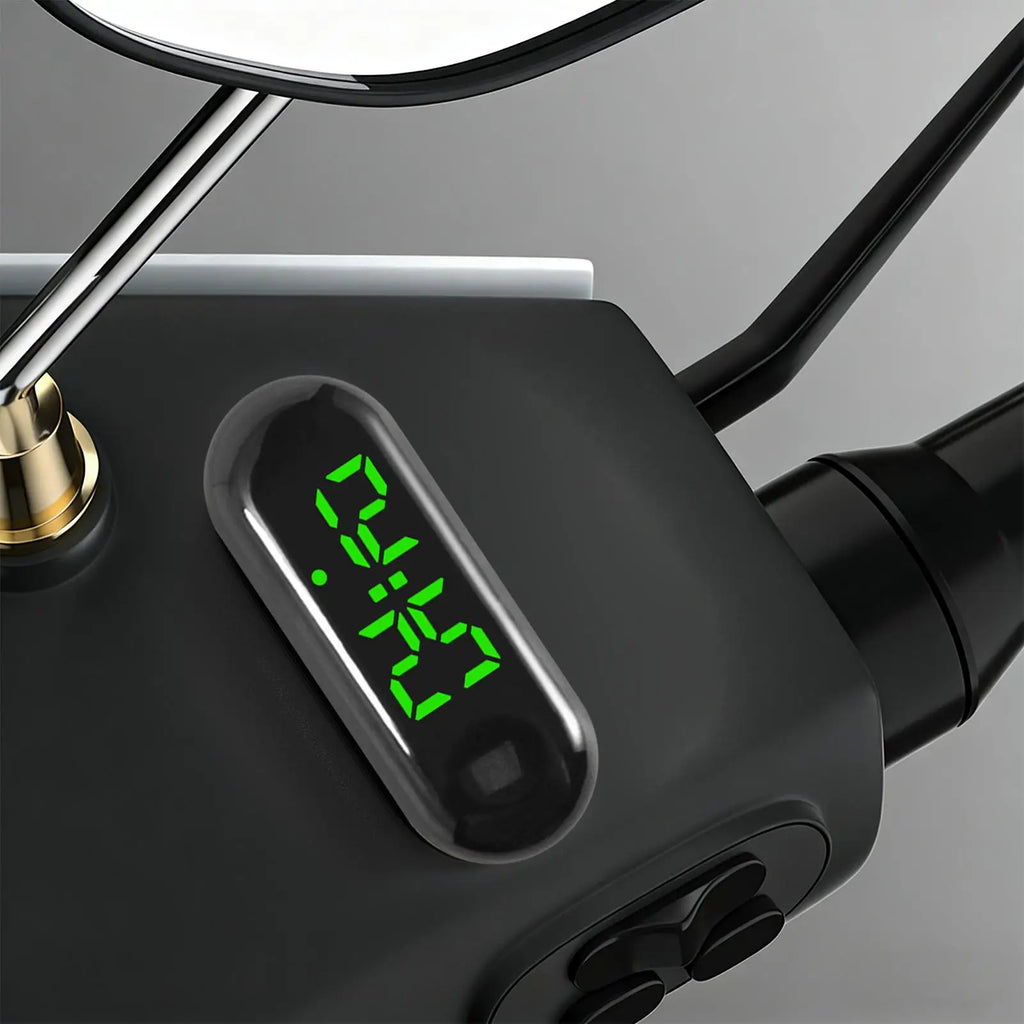 Waterproof Mini LED Digital Car Clock | Adhesive Dashboard Clock