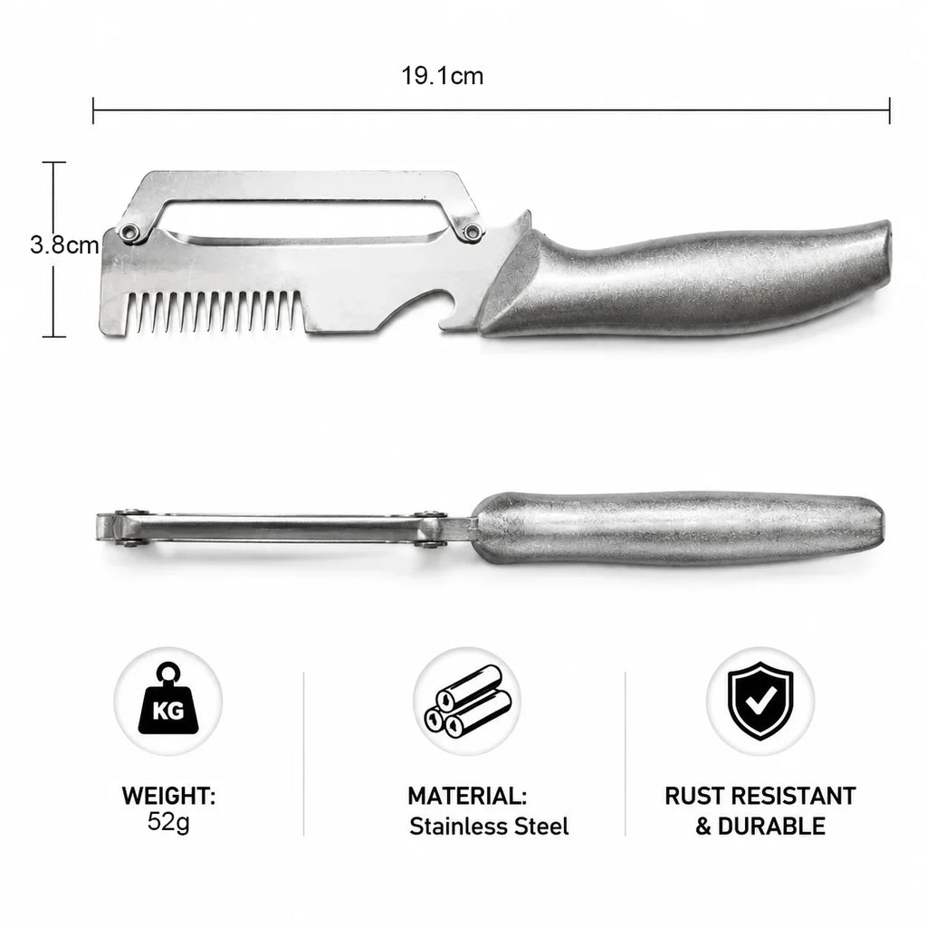 Stainless Steel Vegetable Peeler & Bottle Opener | Kitchen Tool