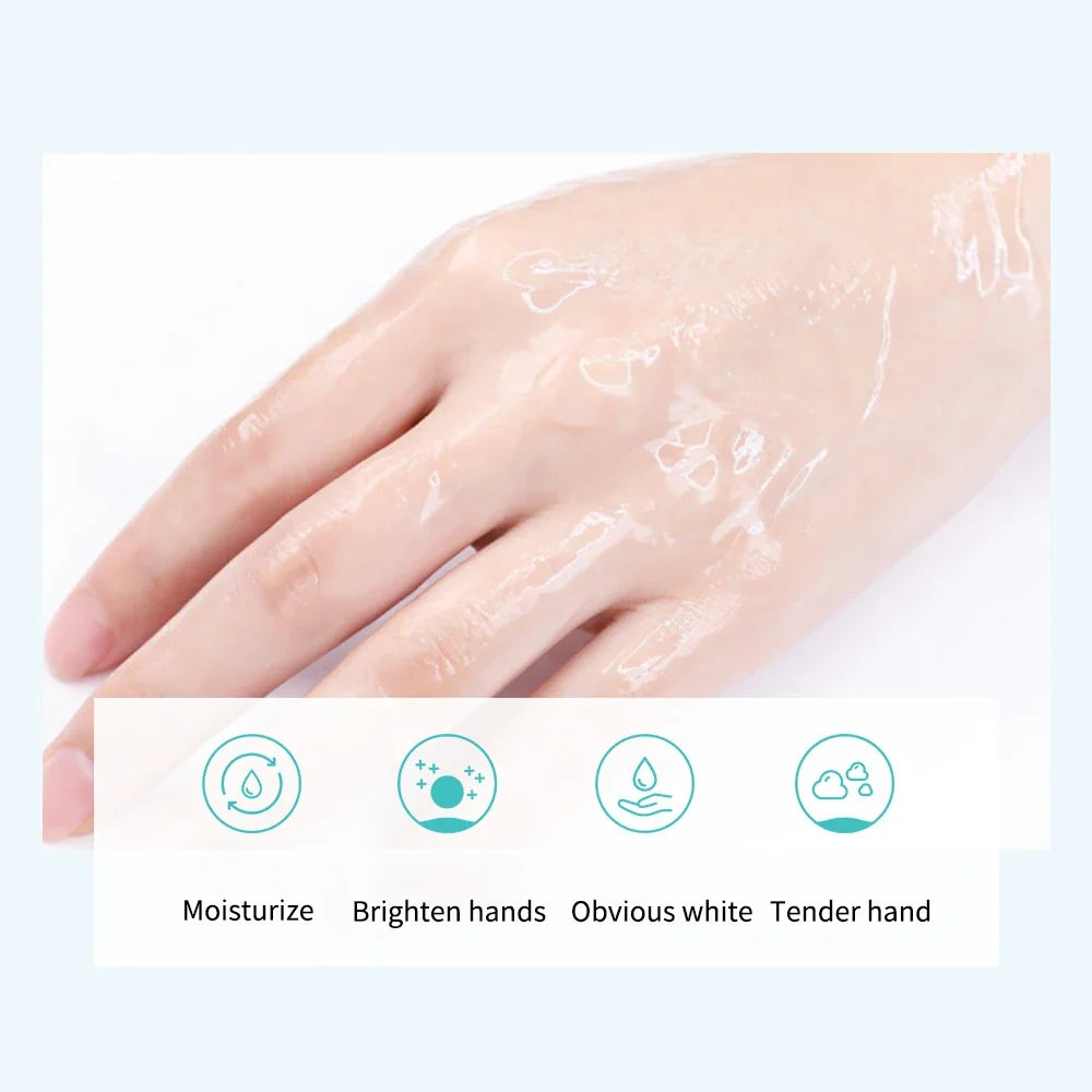 5 Pairs Goat Milk Hand Mask Skincare Nourishing Moisturizing