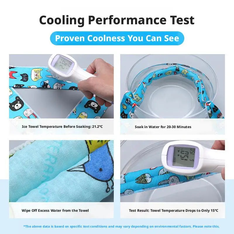 Dog Cooling Collar Summer Pet Cat Ice Scarf Animal People Outdoor
