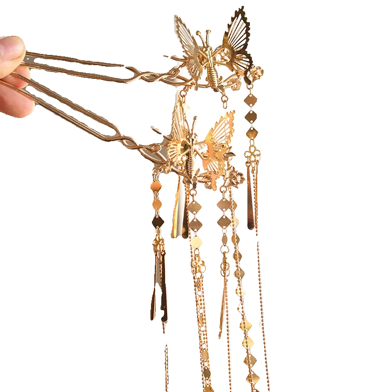 Butterfly Hair Accessories Ancient Hanfu Fairy Flow Su Bu Yao Hairpin