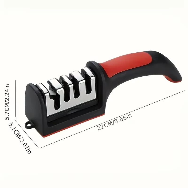 4-Stage Professional Knife Sharpener Tungsten Steel Diamond Ceramic