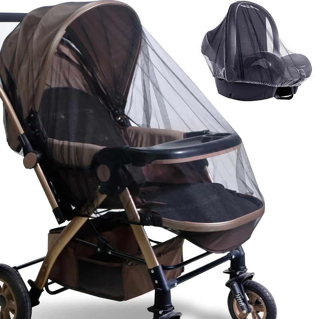 Baby Stroller Mosquito Net – Breathable Insect & Dust Cover