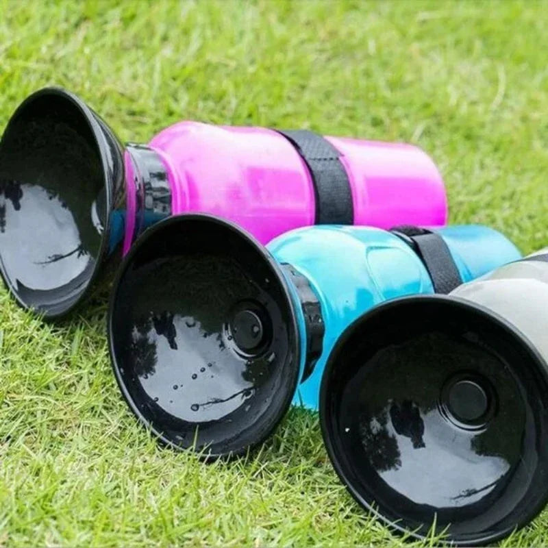 500ml Portable Pet Water Bottle & Travel Bowl for Dogs & Cats