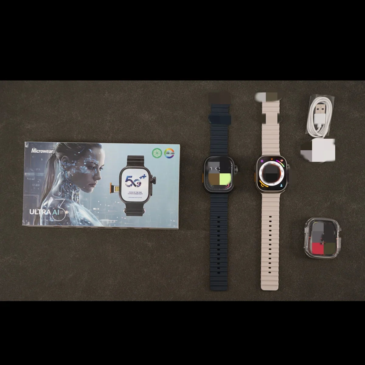 Ultra Ai3 4G Android Smartwatch | AMOLED GPS 180° Camera