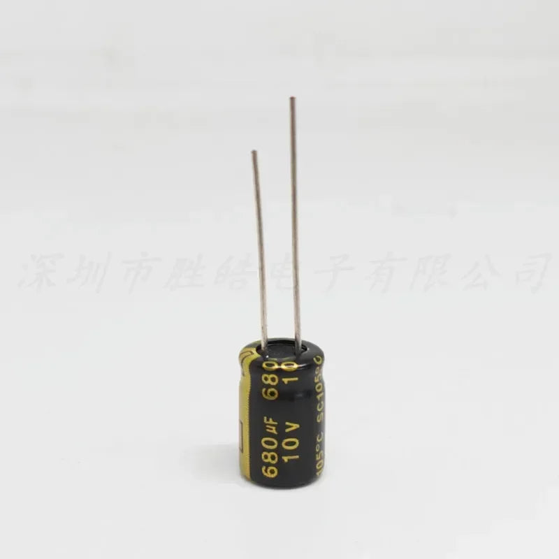 NioCen 10V 680µF Aluminum Electrolytic Capacitors 10x12.5mm