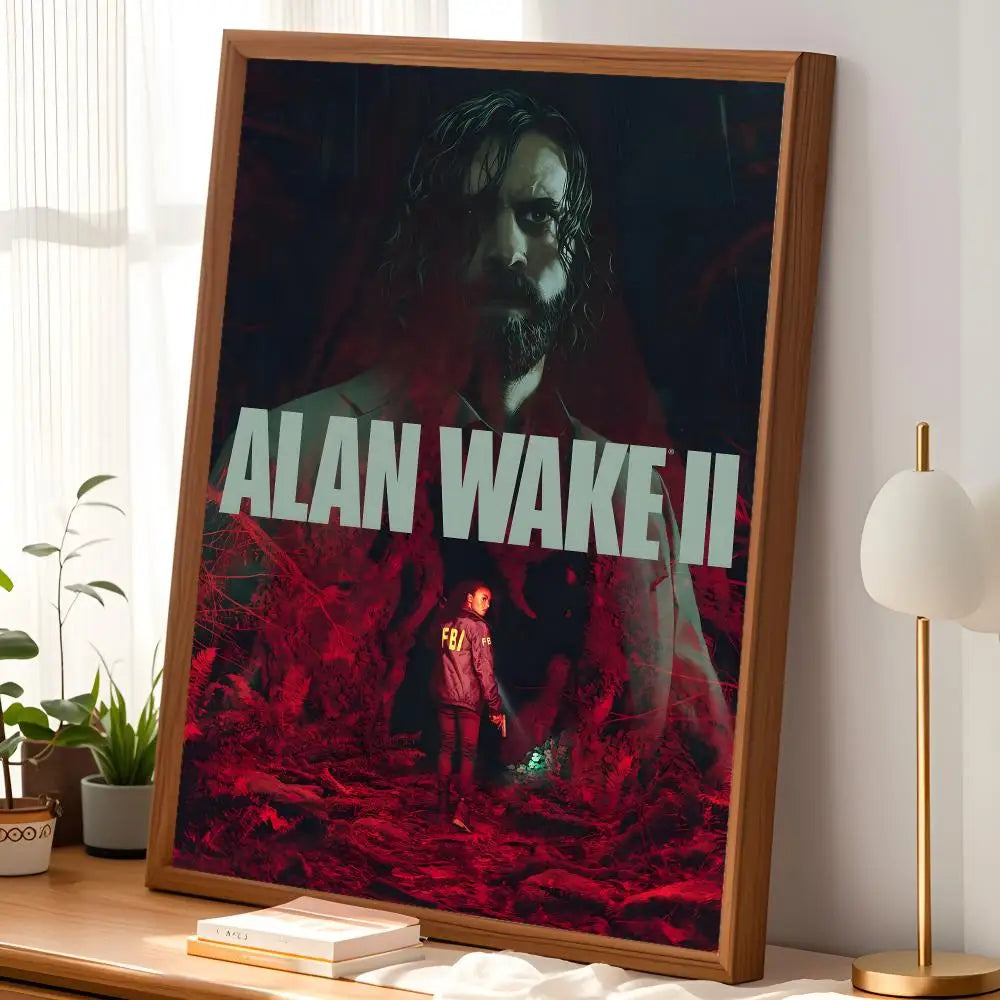 Alan Wake Game Poster – Self-Stick HD Waterproof Wall Art
