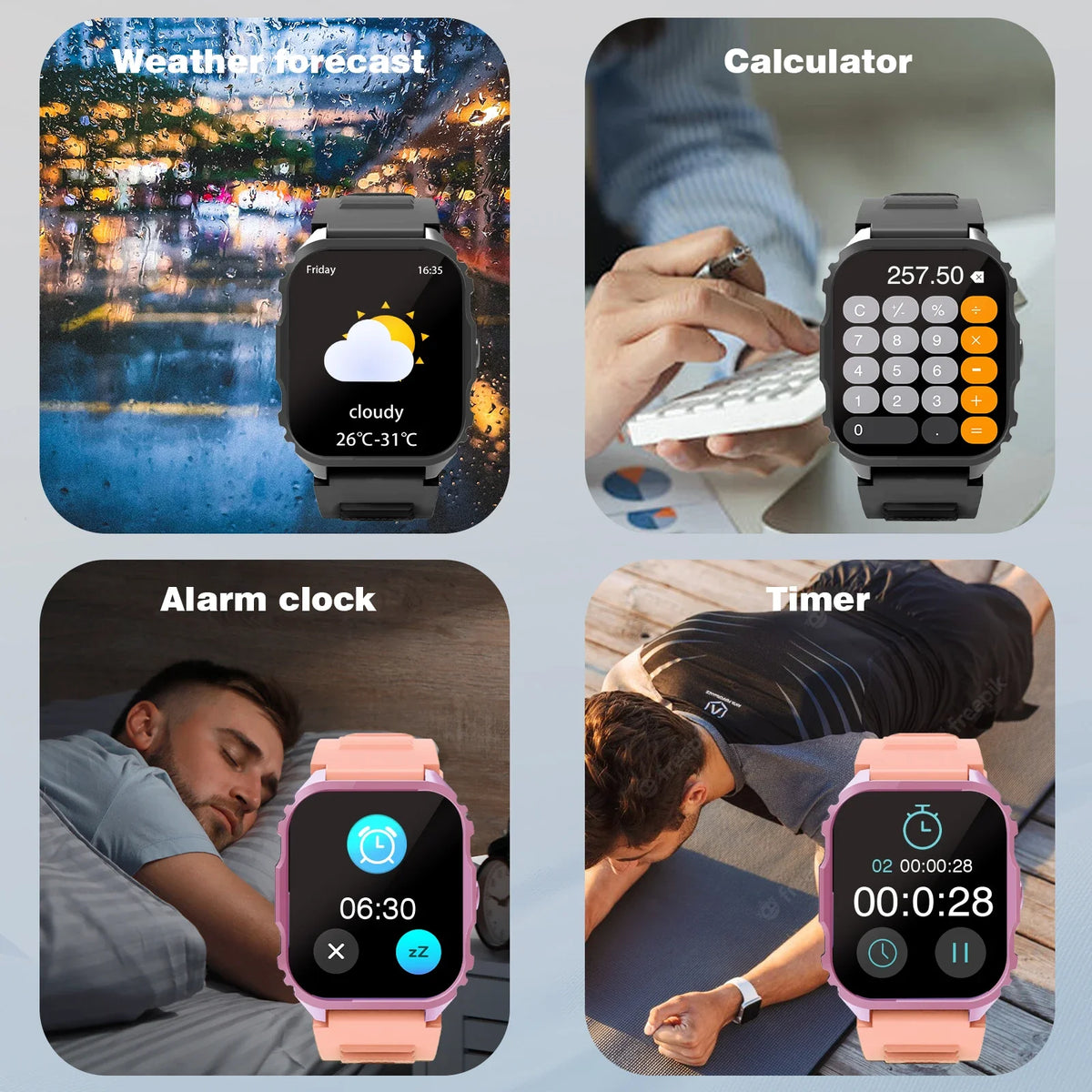 LOMAXFR 1.84" HD Smartwatch | Bluetooth Calling, Dual Strap