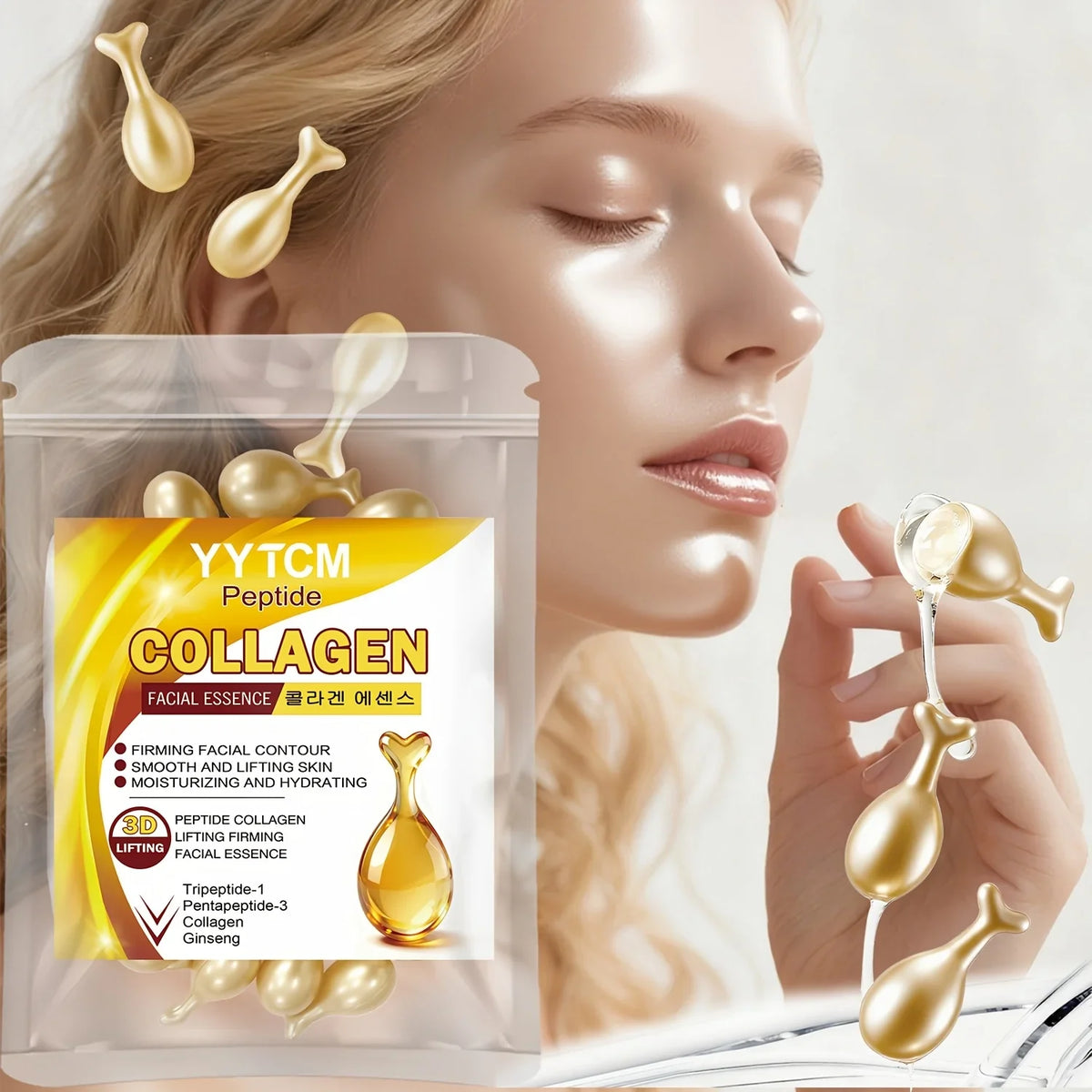 Polypeptide Collagen Essence Capsules – Firming Face Serum