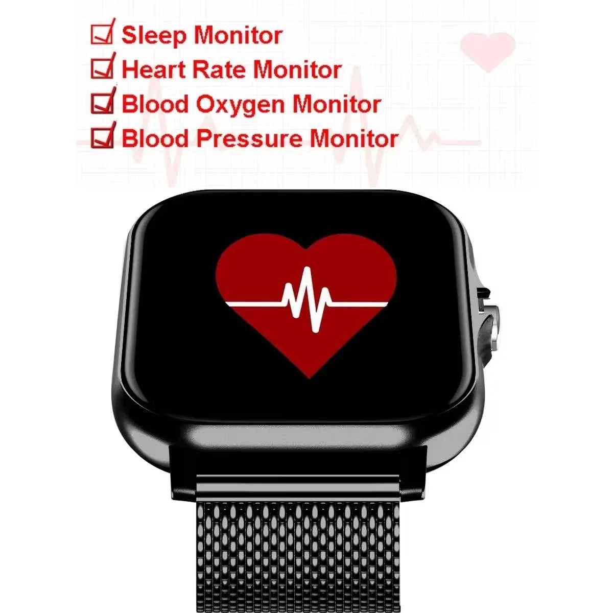 1.83" Waterproof Smart Watch – Bluetooth Calls & Fitness Tracker