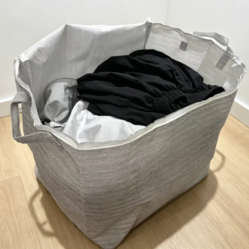 Extra Large Non-Woven Storage Bag with Locking Lid | Closet Organizer