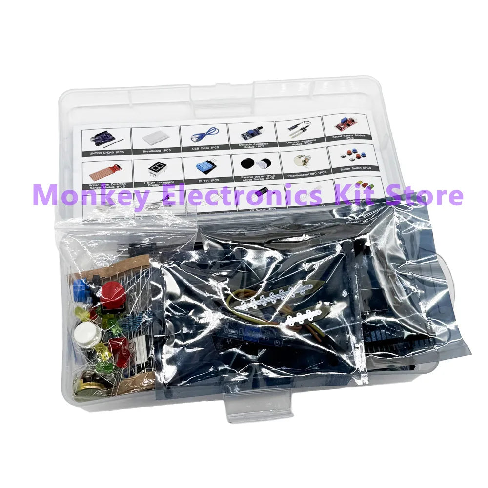 400-Hole Breadboard Kit – LED, Sensor, Resistor & Voltage Kit