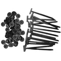100-Pack UV-Resistant Nylon Cable Tie Buckles | Zip Tie Holders
