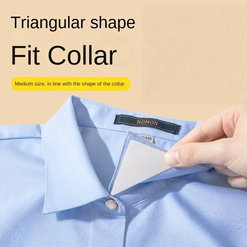 Collar Stay Clips – Triangle No-Curl Collar Brace for Shirts