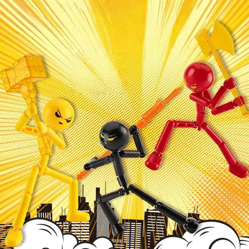 3D Printed Stickman Action Figure – DIY Multi-Jointed Robot Toy