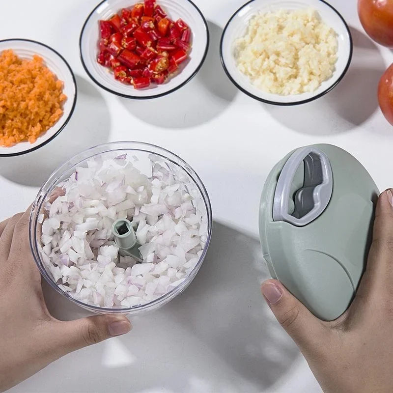 Manual Garlic Chopper & Vegetable Mincer 500ml/900ml