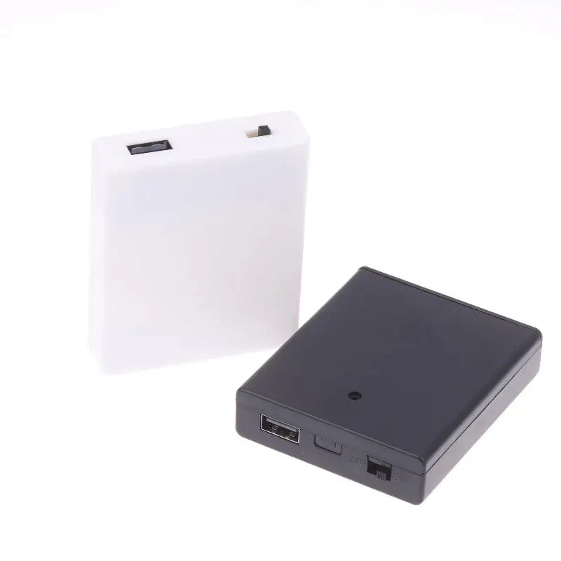 4AA Battery Holder Box with USB Output for LED Strip Lights