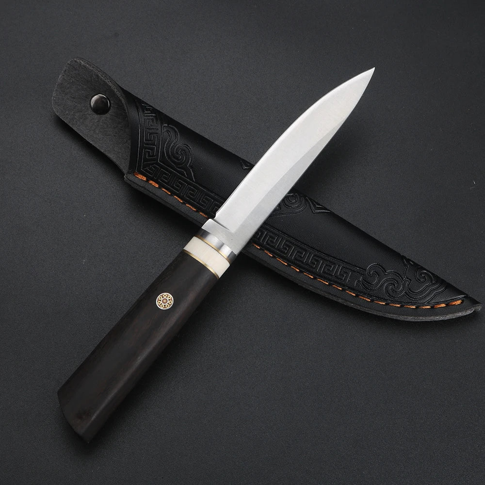 XUAN FENG Folding Pocket Knife – D2 Steel & Sandalwood Handle