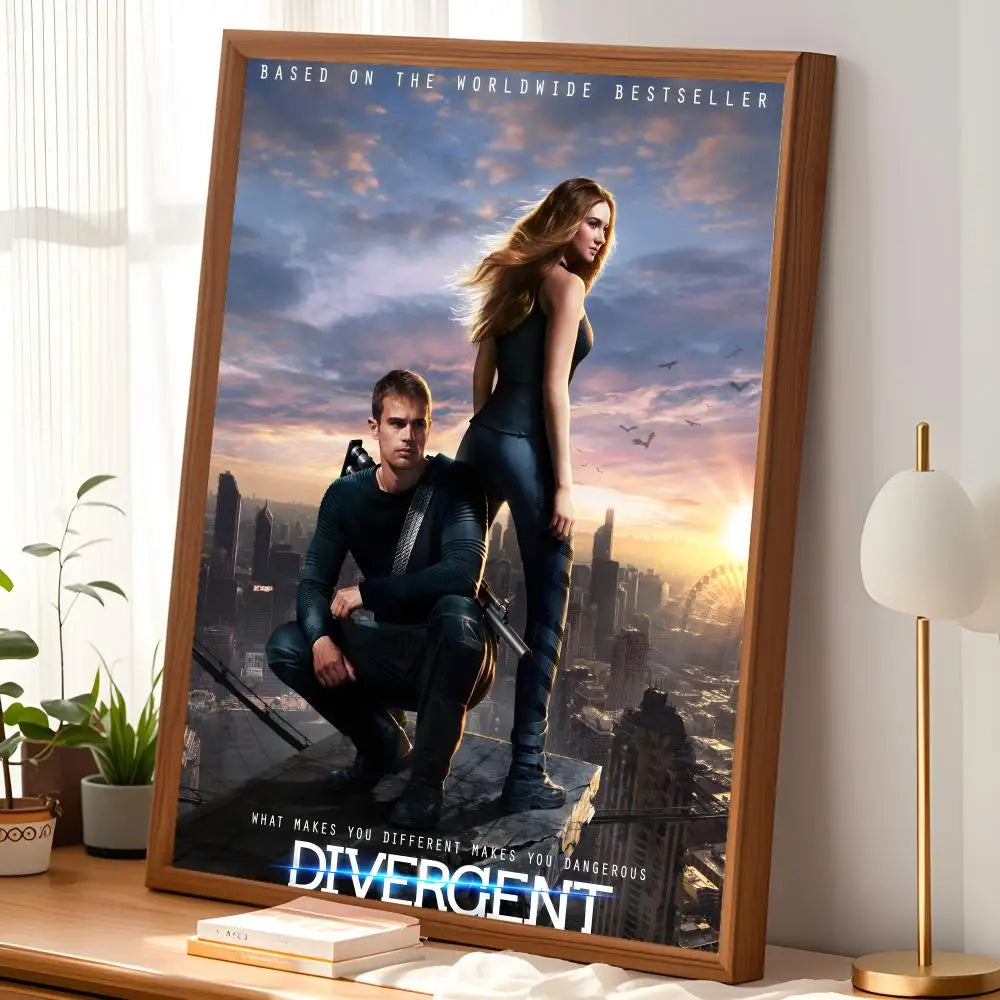 Divergent Movie HD Self-Stick PVC Wall Art Poster | Waterproof