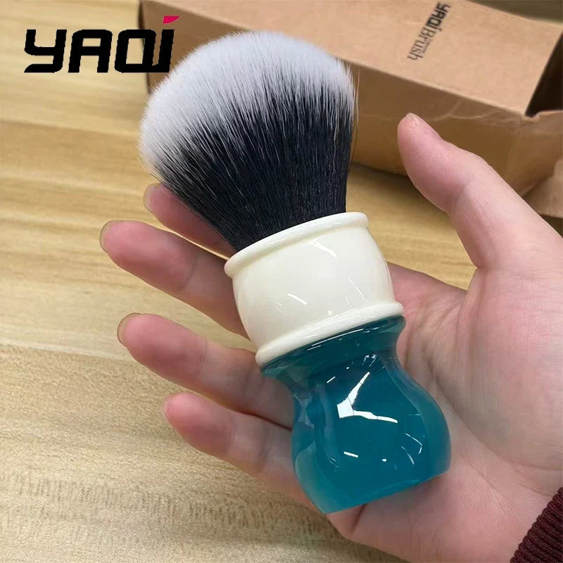 2026 Yaqi Aqua Tuxedo Synthetic Hair Shaving Brush Men Premium