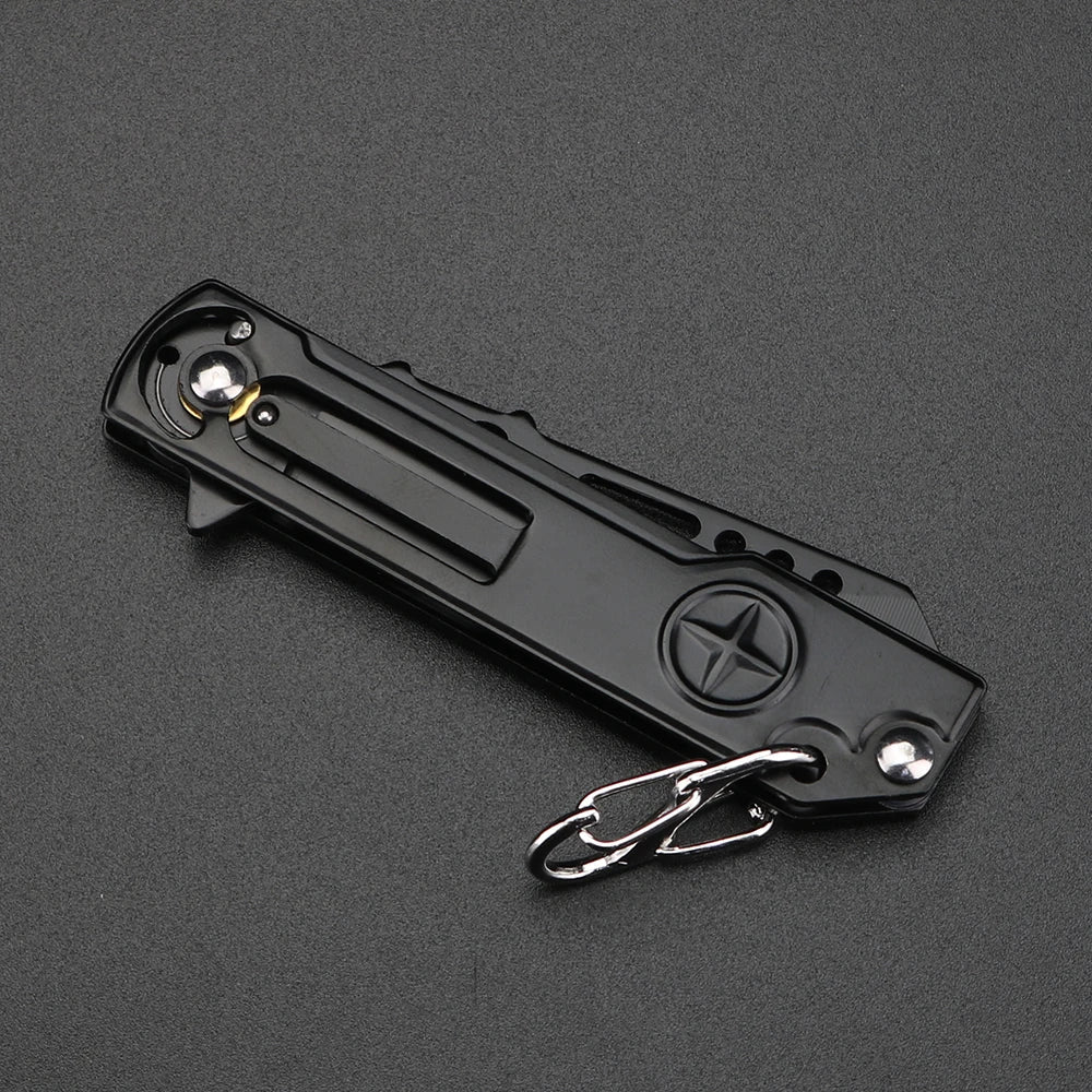 XUAN FENG Folding Pocket Knife – Stainless Steel Keychain EDC