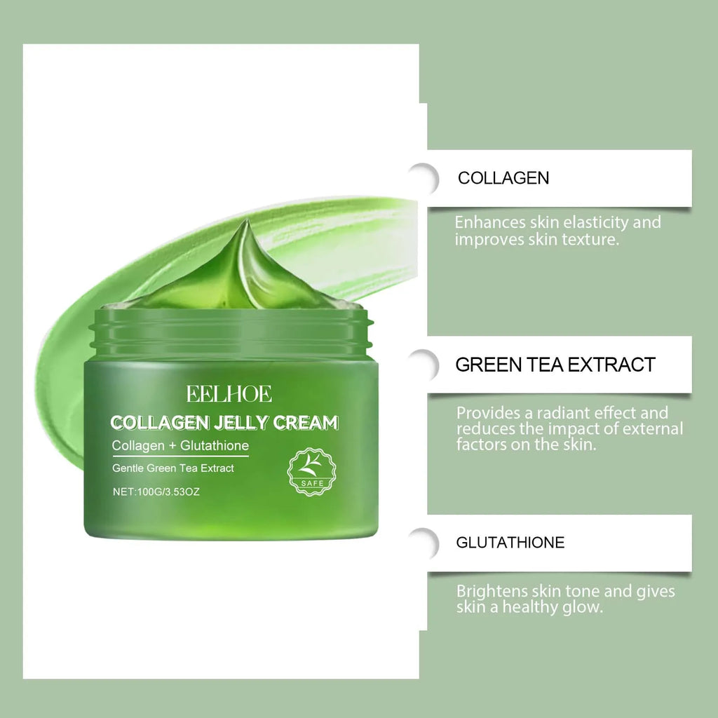 Green Tea Collagen Jelly Cream – Pore Shrinking Moisturizer