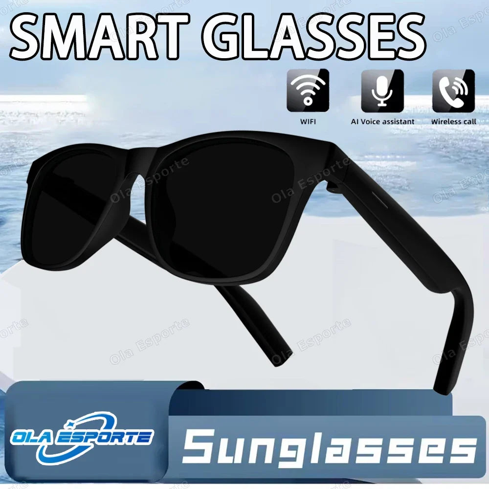AI Smart Glasses Bluetooth UV Sunglasses | Music & Calls