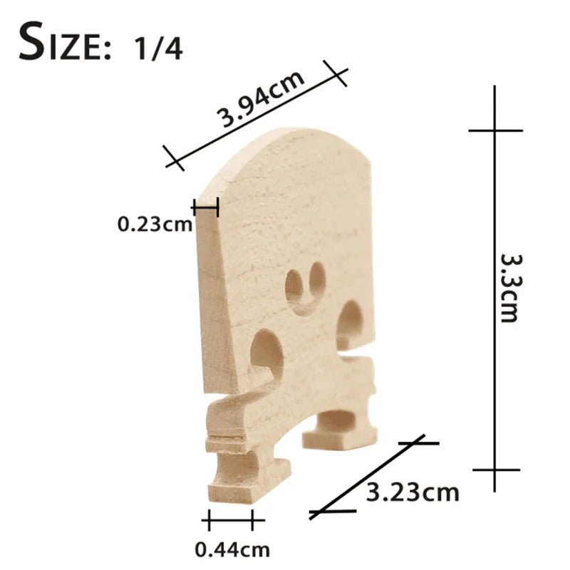 Maple Wood Regular Acoustic Violin Bridge 1 8 4 2 3 Optional Sizes