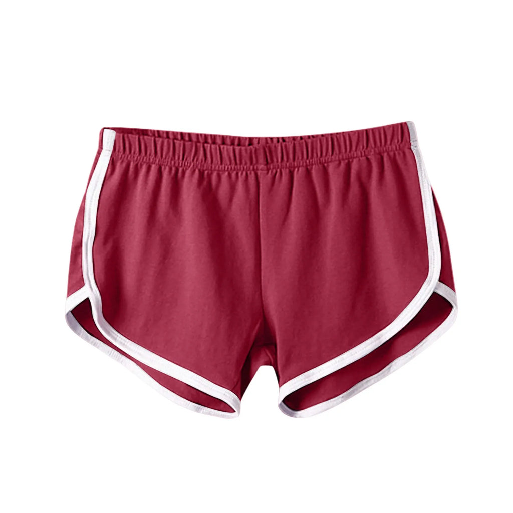 Women's Summer Sports Shorts – Elastic Waist Casual Beach Shorts
