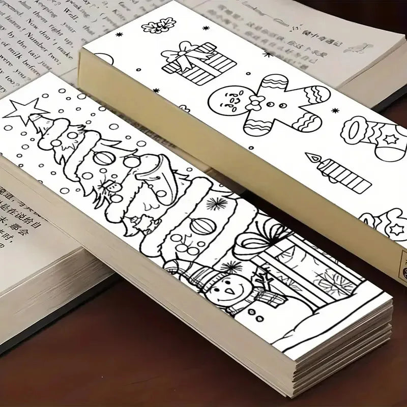 Christmas Coloring Bookmarks – Festive DIY Art Page Markers