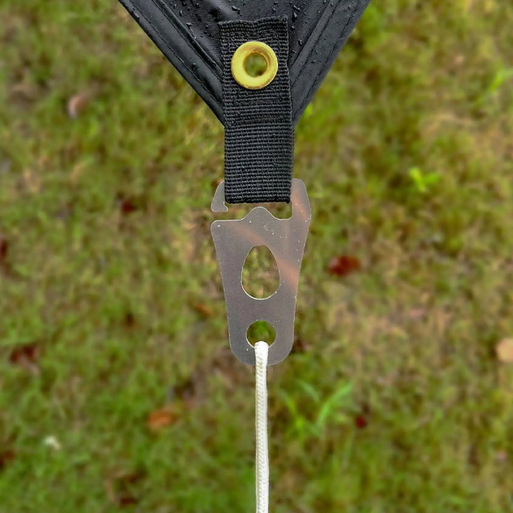 Cord Tightener Tent Wind Rope Buckle Tie Down Carabiner Clip Fastener
