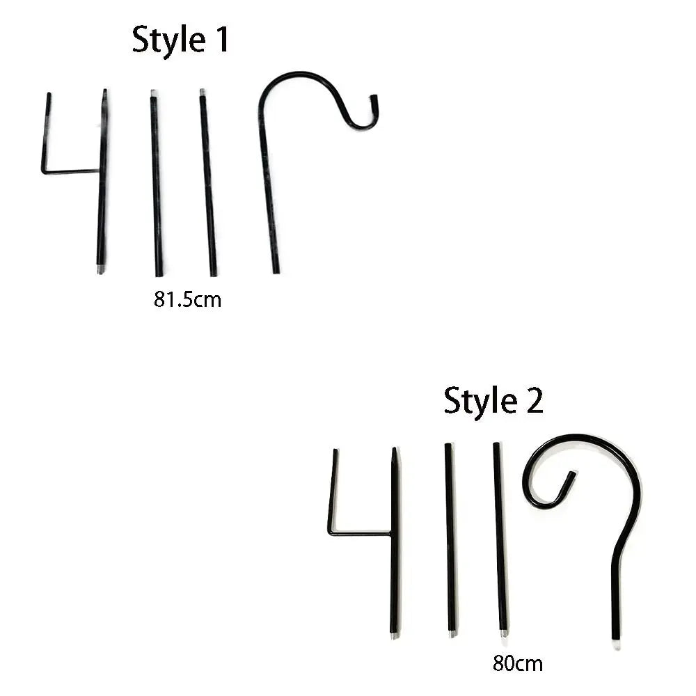 Rust-Proof Metal Shepherd Hook | Detachable Iron Garden Hook