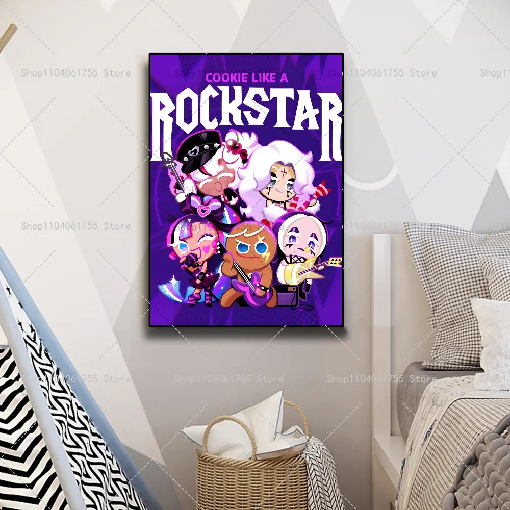 Cookie Run Kingdom Game Poster – Waterproof Wall Art Sticker