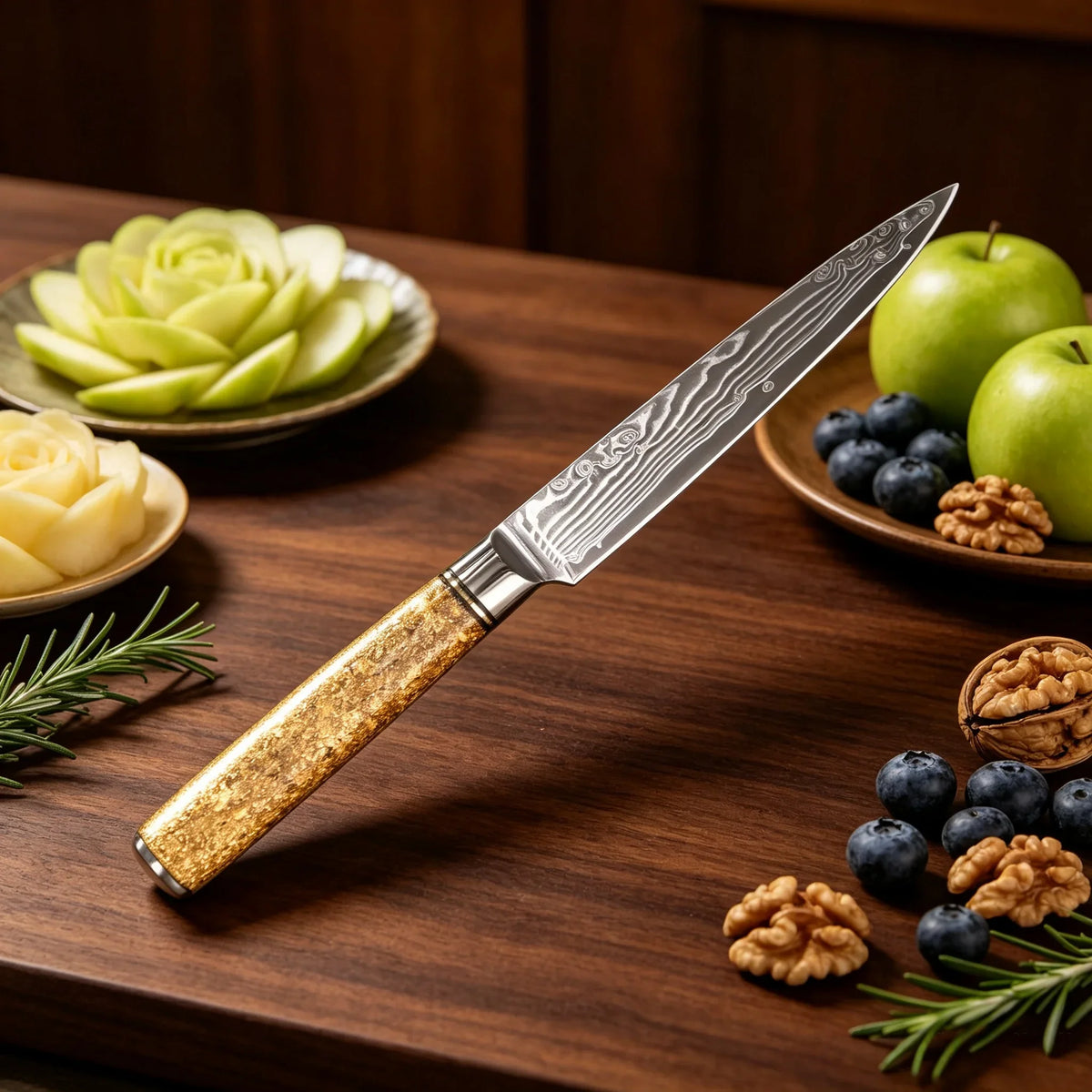 67-Layer Damascus Steel Chef & Paring Knife | Kitchen Essential