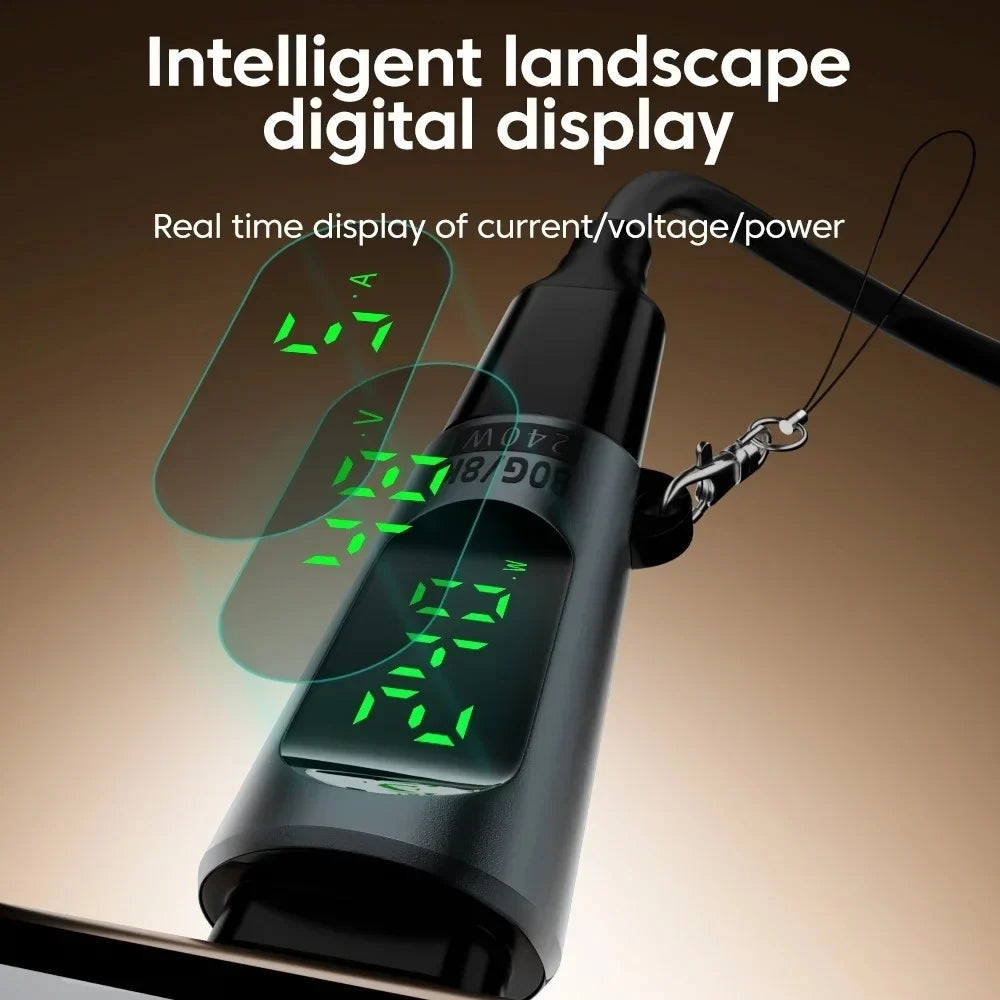240W USB4 Type-C Adapter | 80Gbps, 8K, OTG, LED Display