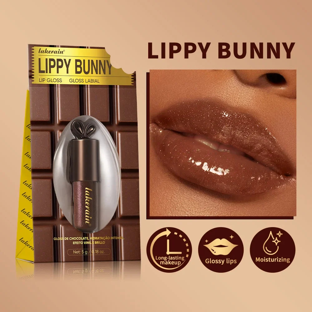 Lippy Bunny Chocolate Lip Gloss – Shimmer, Plump & Hydrate