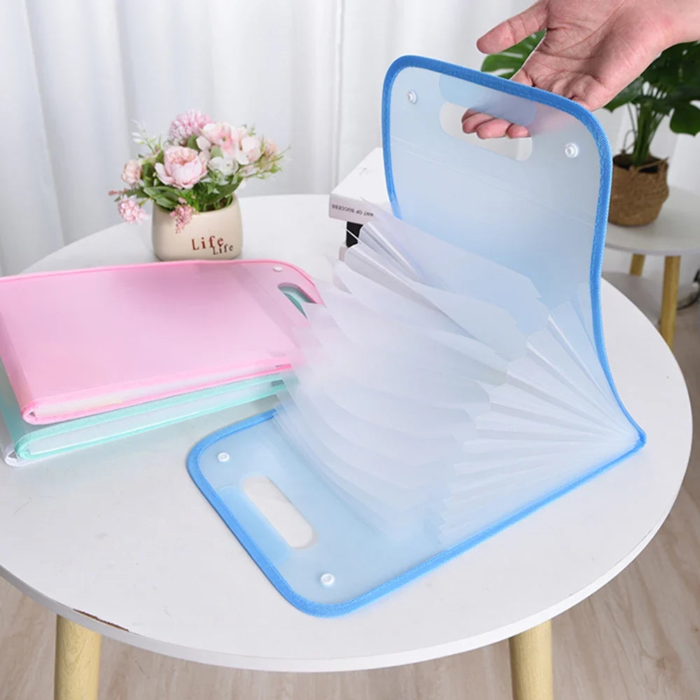 13 Layers A4 Expanding File Folder Handheld Organizer Large Capacity