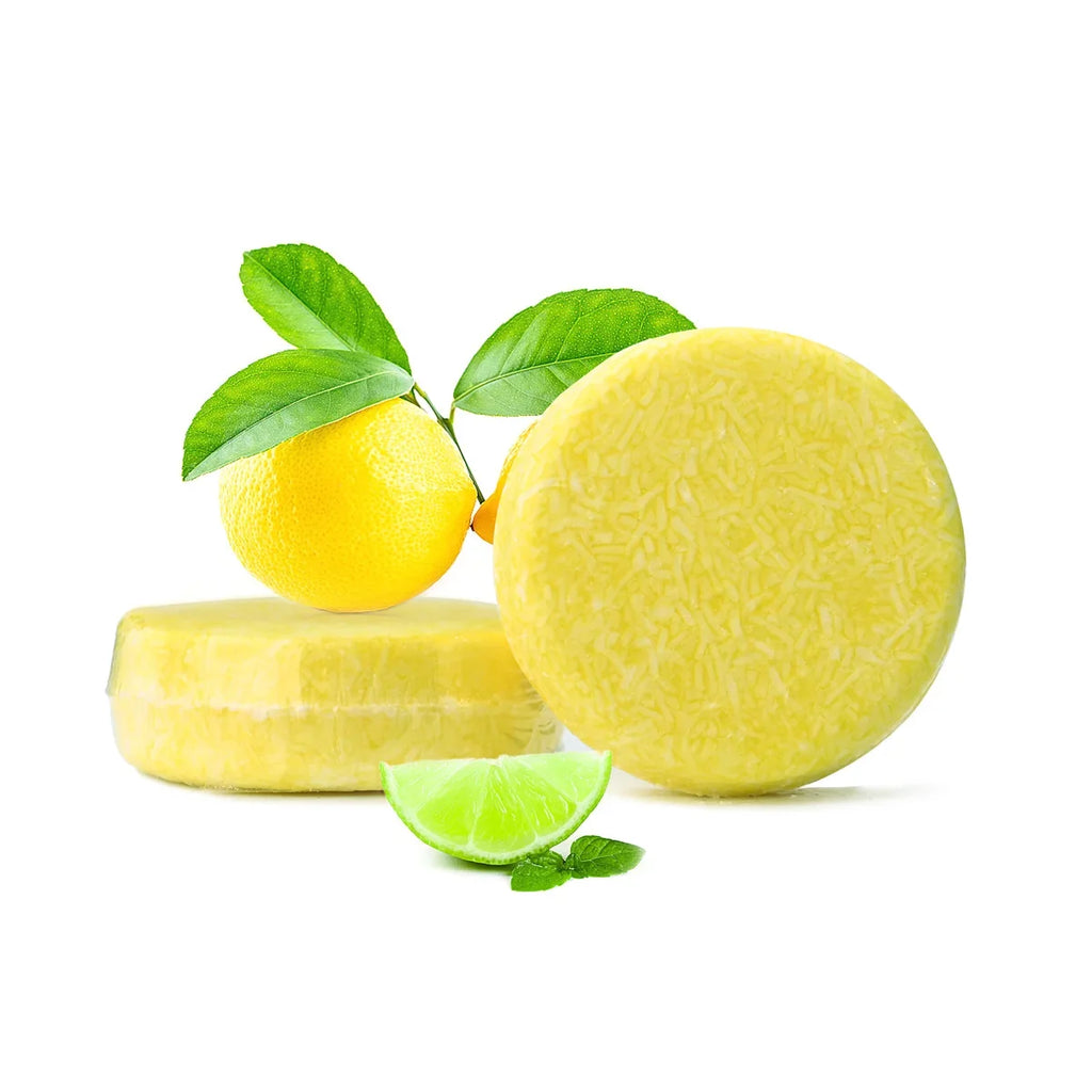 Organic Lemon Solid Shampoo Bar 60g – Moisturizing & Cleansing