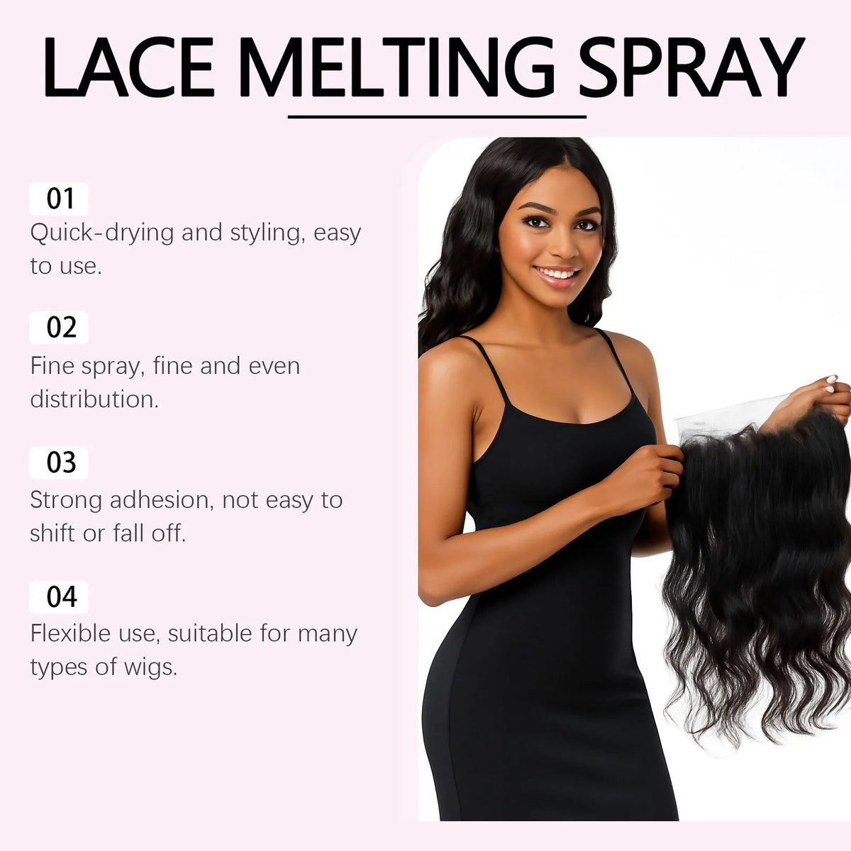 HOEGOA Lace Front Wig Adhesive Spray – Waterproof 120ml